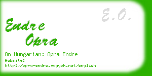 endre opra business card